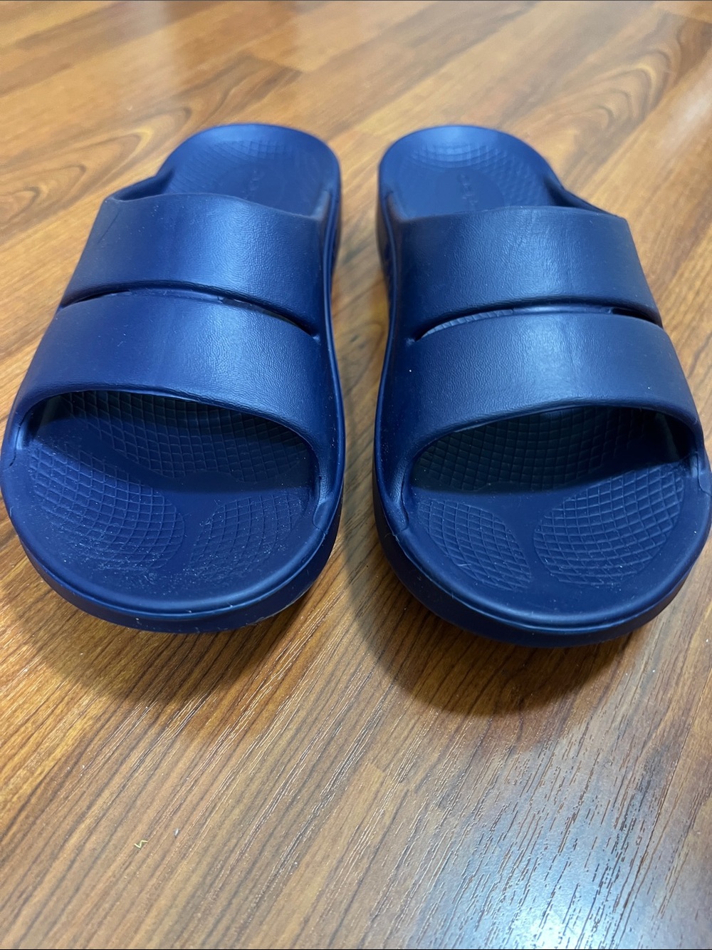 OOFOS OOAH Recovery Sandals Blue Mens Sz 6/Womens Sz 8 Unisex EUC - Picture 8 of 10